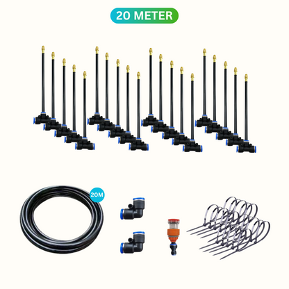 AquaBreeze hose and nozzle layout