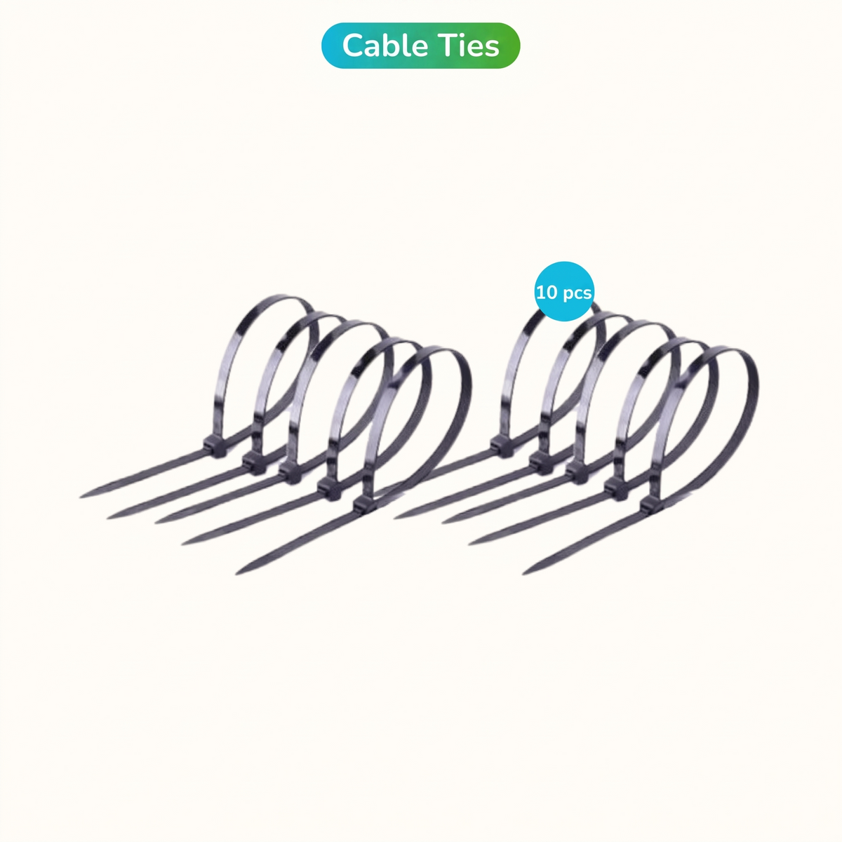AquaBreeze cable ties, 10 pack
